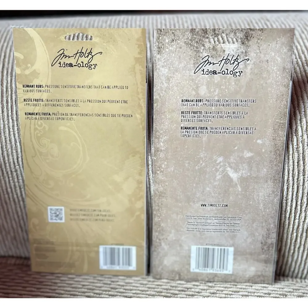 Tim Holtz Idea-Ology REMNANT RUBS* Words* Tiny Text * 2018 Vintage Retired